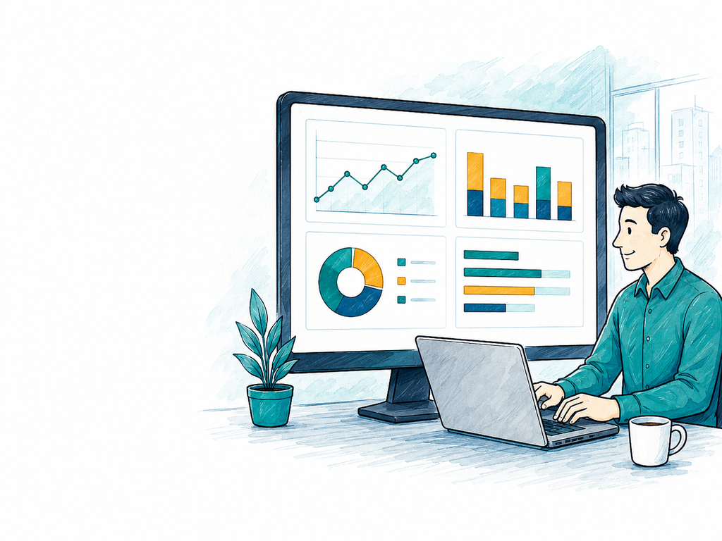 Chuyên viên phân tích dashboard Microsoft Power BI
